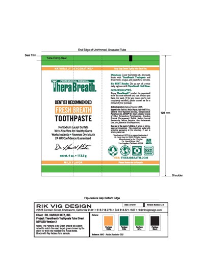 Therabreath Tube (Therabreath Reg Toothpaste Tube)